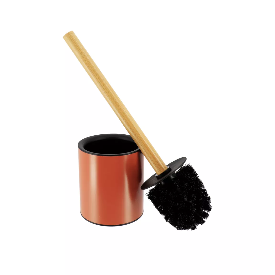 Brosse WC métal Purebamboo Terracotta