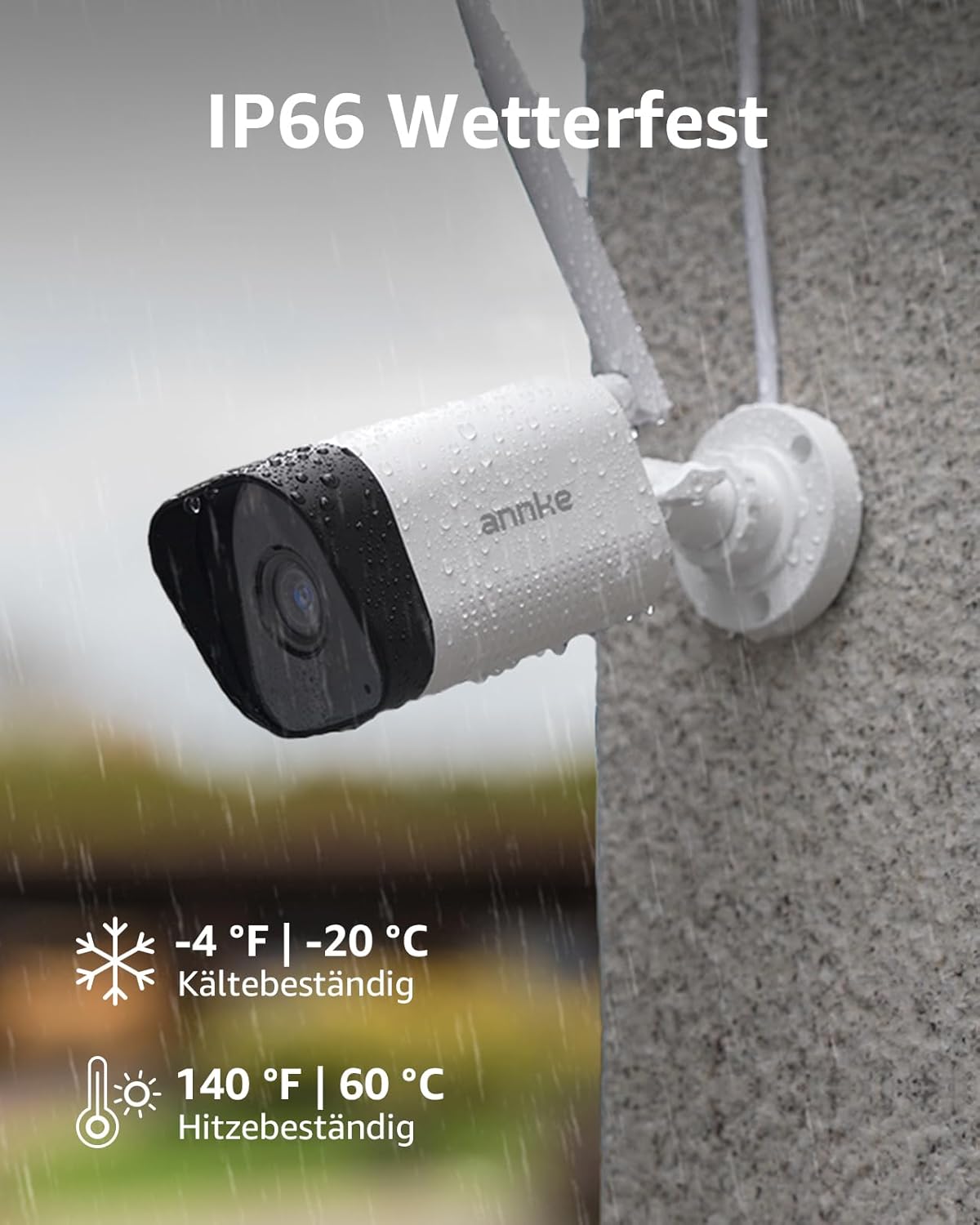 ANNKE 3MP Überwachungskamera Set Aussen WLAN mit 12''Monitor, 10CH 4K Wireless NVR mit 4 Pcs 3MP WiFi Kameras, 2-Wege-Audio, Personenerkennung, 24/7 Aufnahme, 30M Nachtsicht für Aussen, Innen, 1TB HDD
