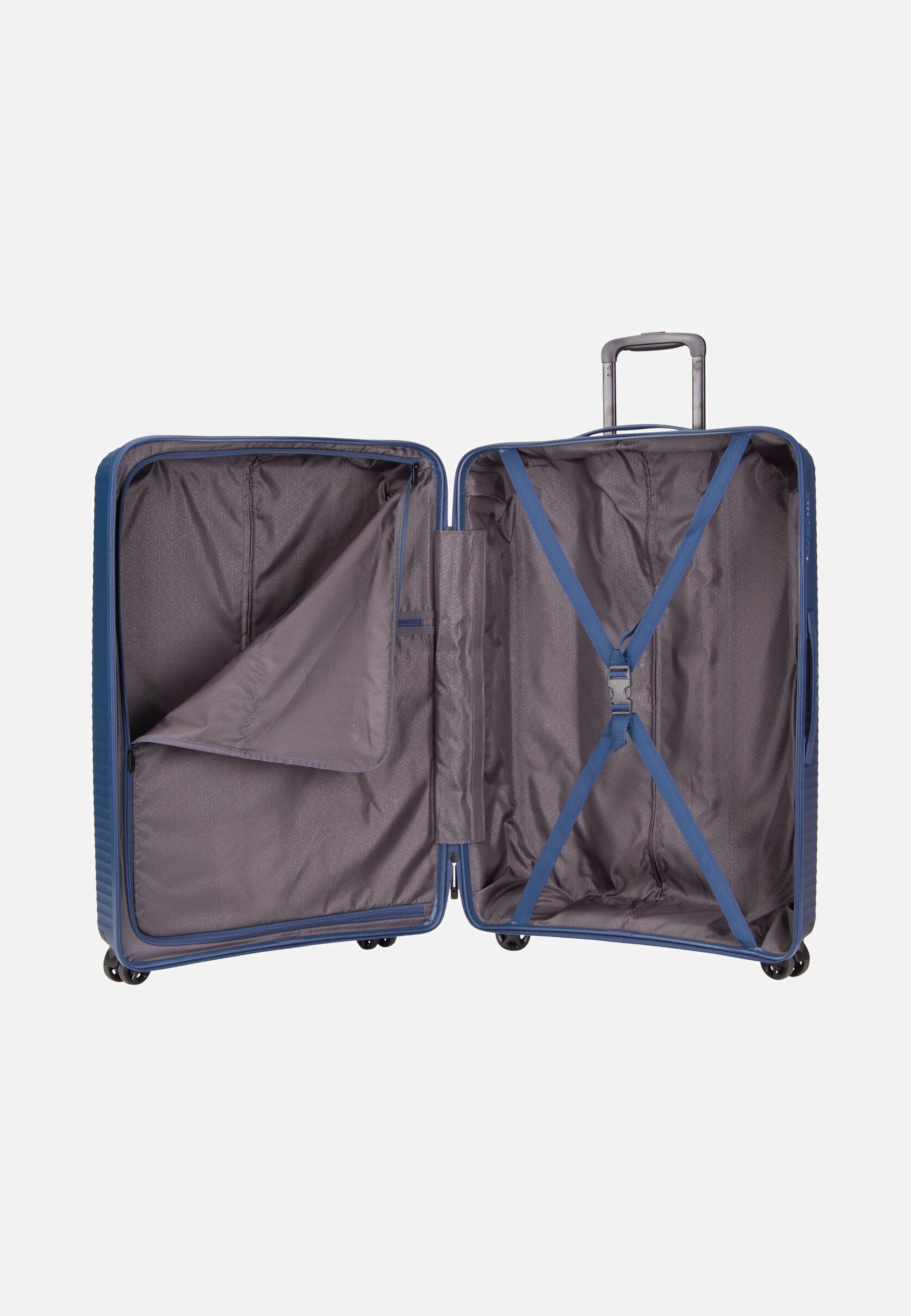 Air Stripe Trolley 4w L Navy - Koffer