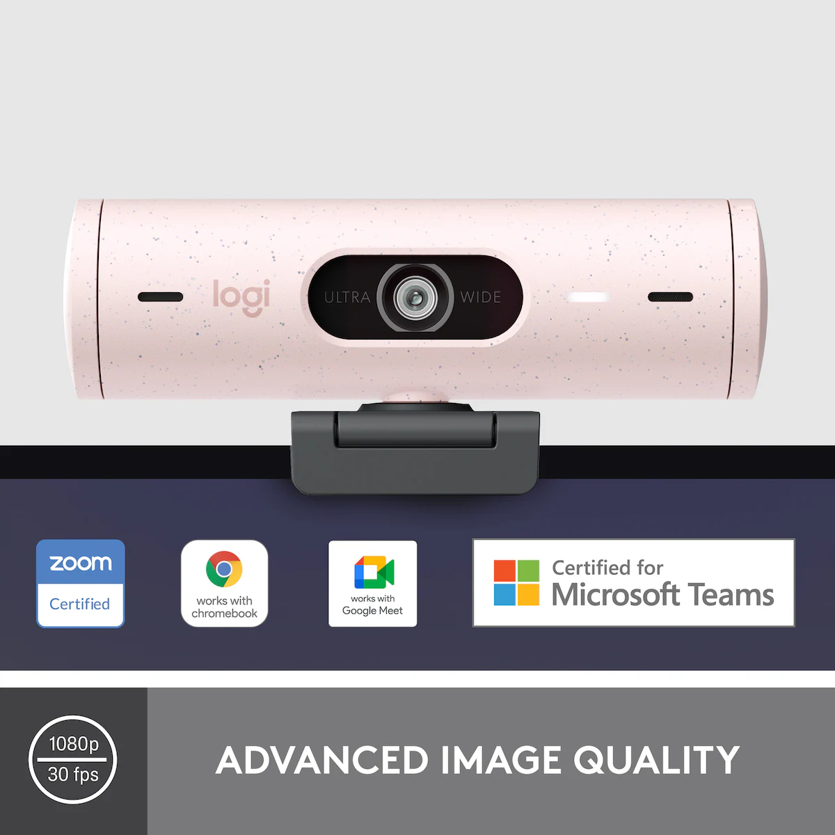 Logitech Brio 500 webkamera (rose)