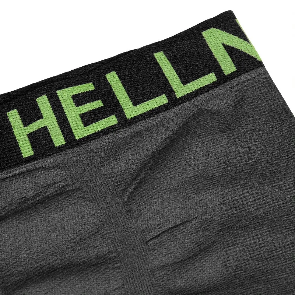 Hellner Men's Svierkku Seamless Boxer Grey/Black