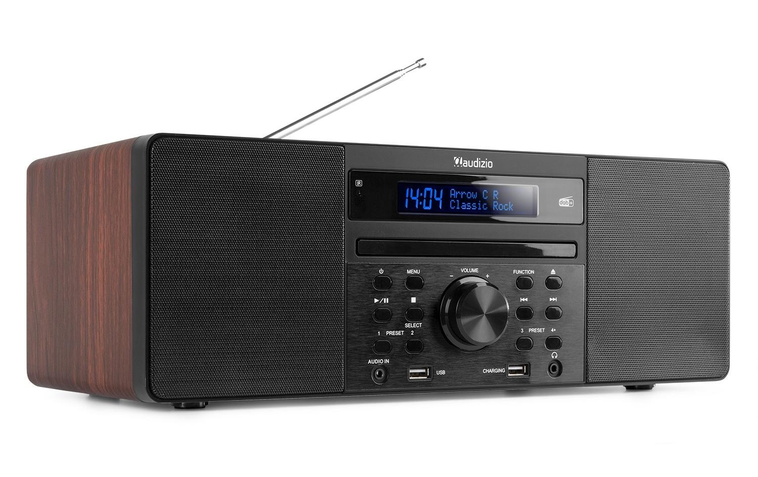 Radio/CD-Player Prato Dunkelbraun<br>DAB+ Radio mit CD-Player