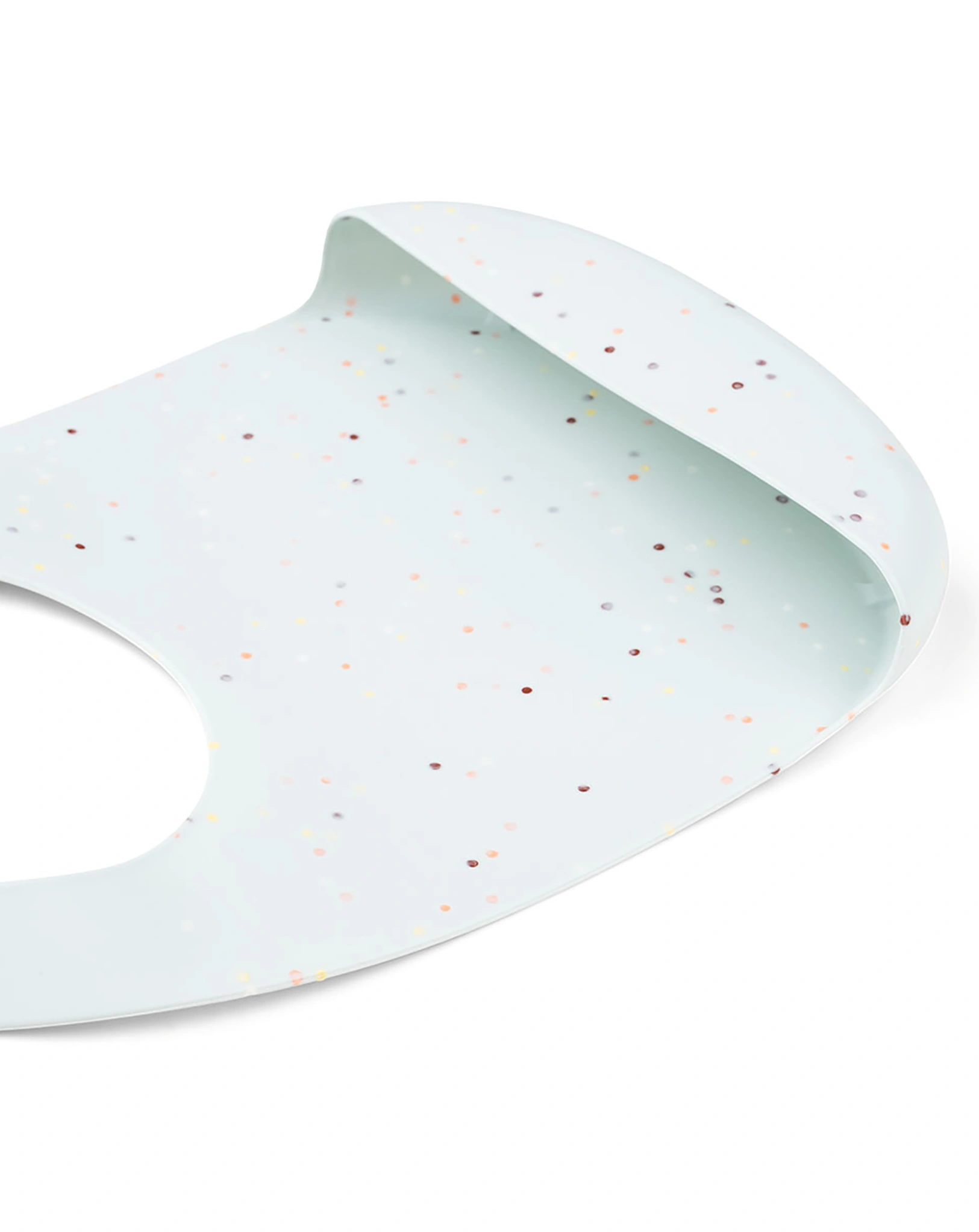 Silikon-Lätzchen CONFETTI mit Auffangschale in blau