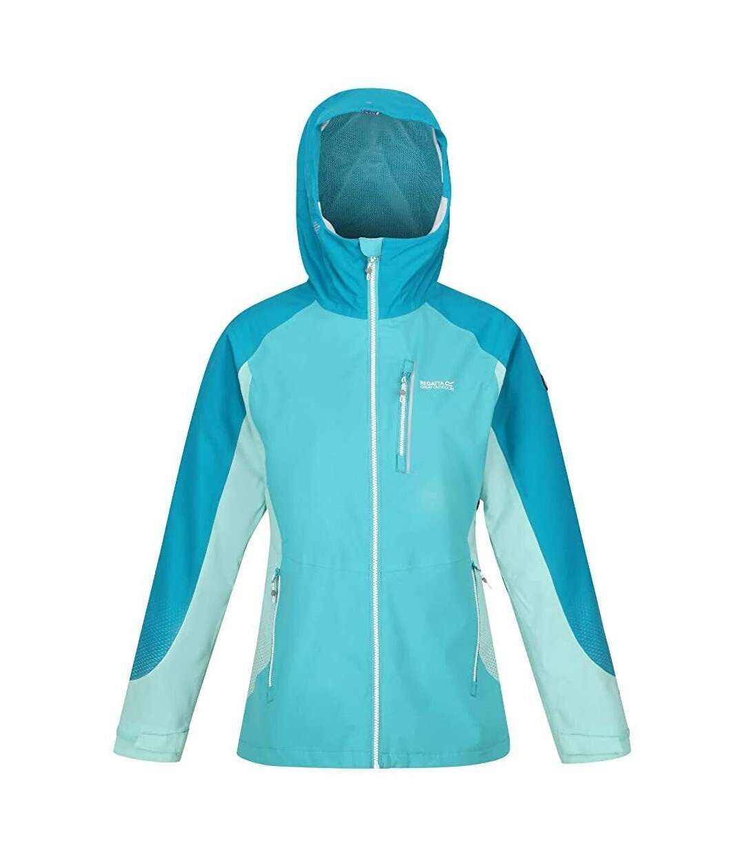 Regatta - Veste imperméable HIGHTON PRO - Femme (Turquoise vif / Bleu turquoise) - UTRG6657