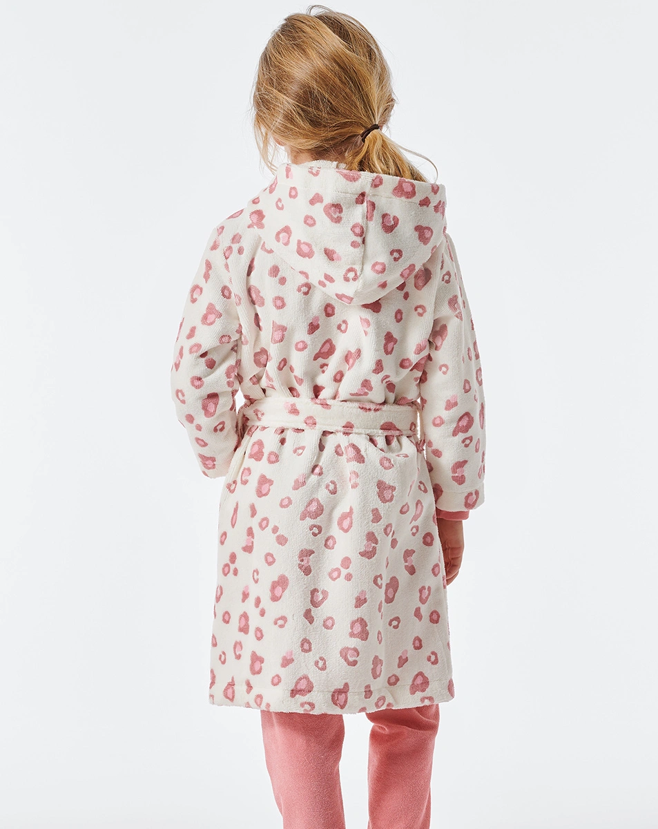 Bademantel LEO ROSE in offwhite
