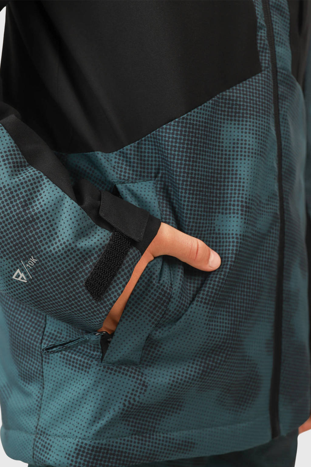 Brunotti ski-jack Aratiny-Gradient petrol/zwart