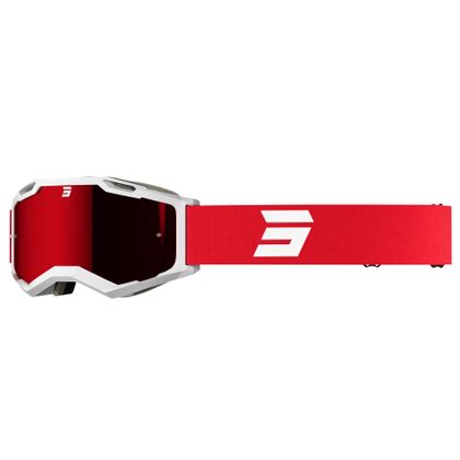Masque cross Shot IRIS 2.0 - TECH WHITE RED GLOSSY 2023 - Blanc / Rouge