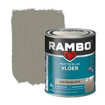 Rambo Pantserlak vloer zijdeglans transparant greywash 750 ml