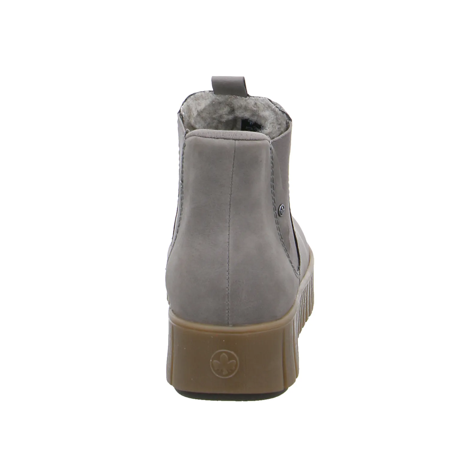 RIEKER Boot Taupe Recycelte Materialien