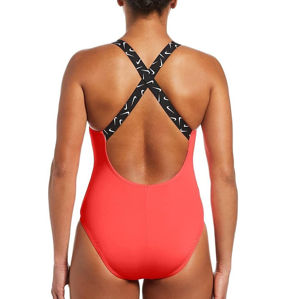 Nike Maillot de bain 1 pièce Rouge Femme Nike Crossback