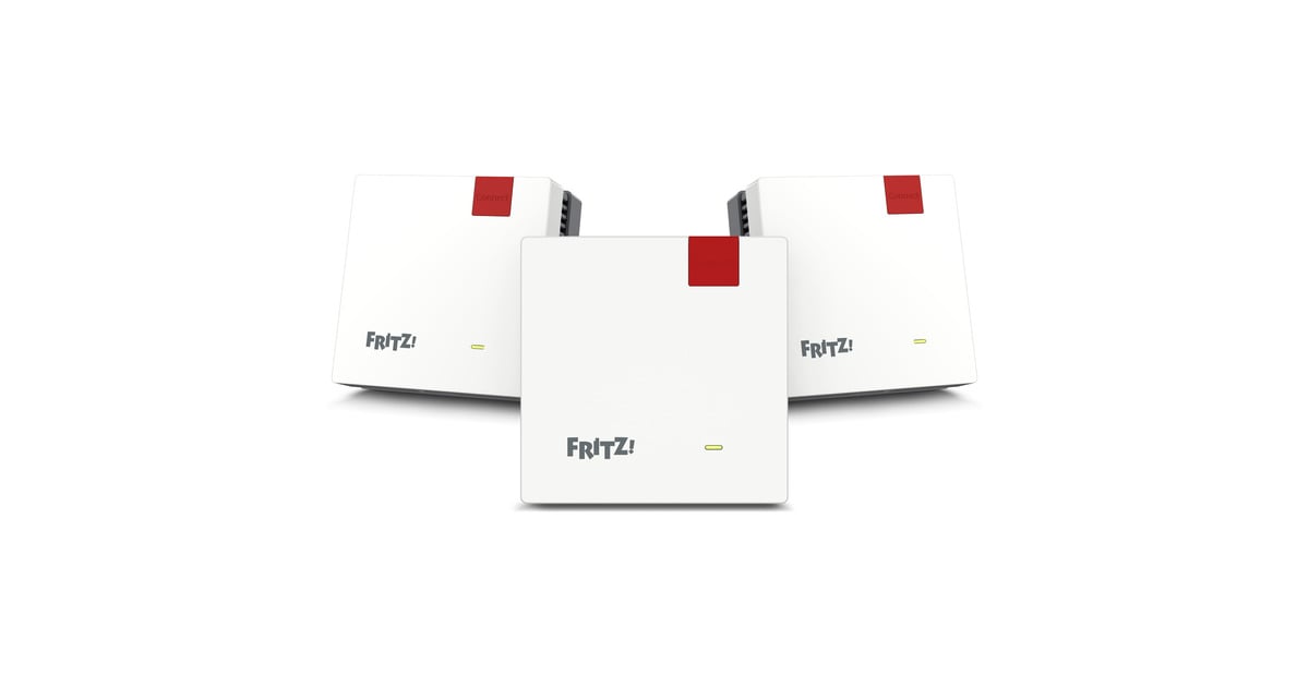 FRITZ!Mesh Wi-Fi Set 1700 triopack Edition International repeater  (Wit, 3 stuks, Wi-Fi 7, 3600 Mbit/s)