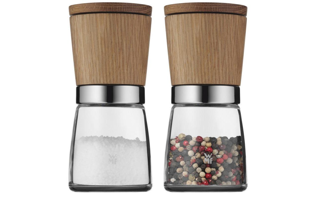 Salz- und Pfeffermühle Ceramill 2 Stück, Braun/TransparentGewürzmühlen Set