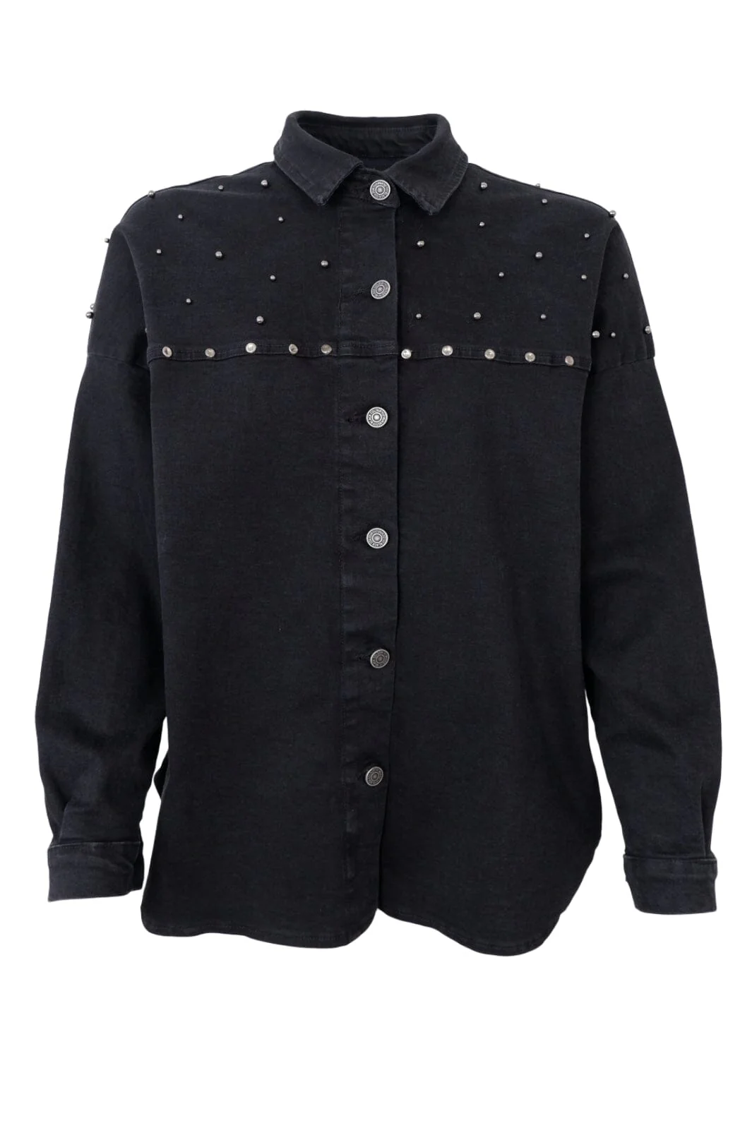 Black Colour Bcnessa Jeans Shirt Jacket