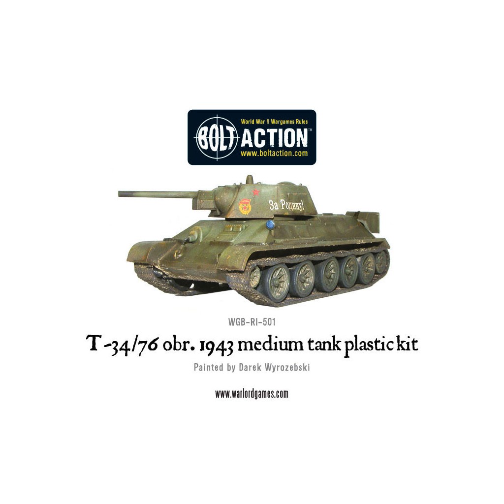 Bolt Action - Soviet -T34/76 Medium Tank (plastic boxe)