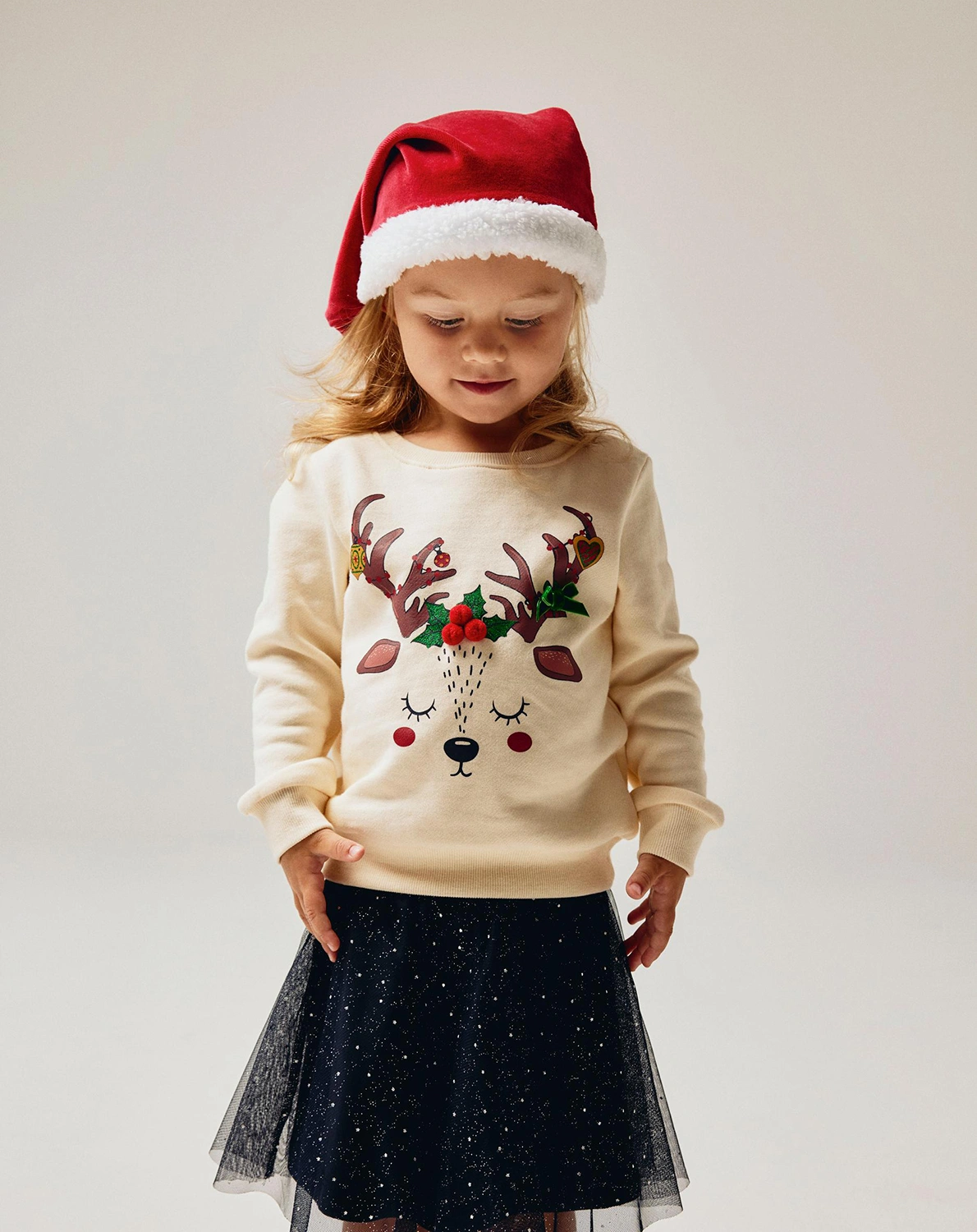Sweatshirt NMFROSA in buttercream