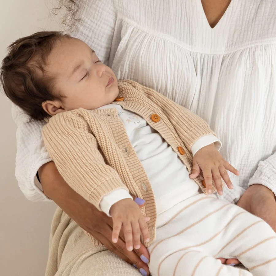 Feetje Strickjacke Ocean Child Sand Melange