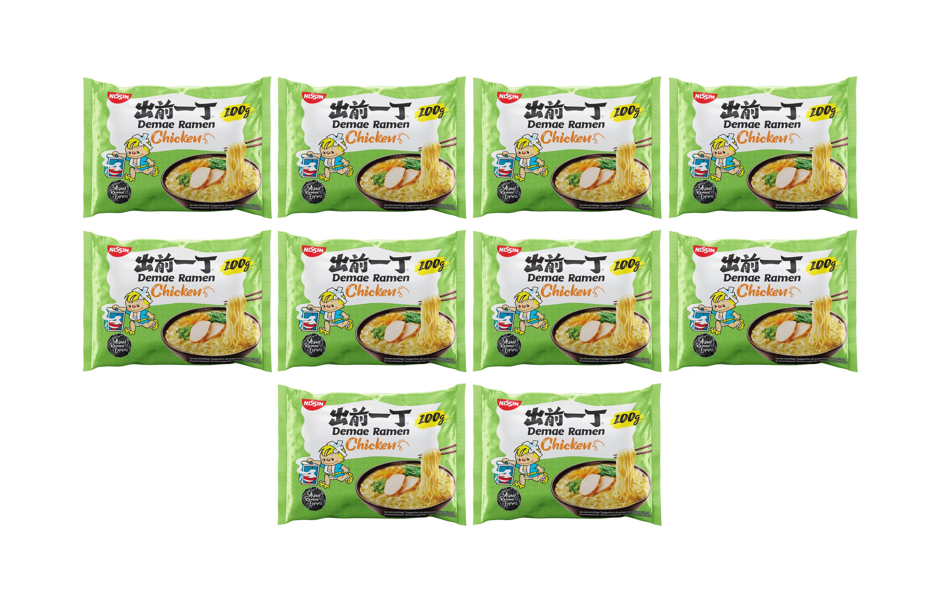 Demae Ramen Nudelsuppe Huhn 10 x 100 gInstant Nudeln