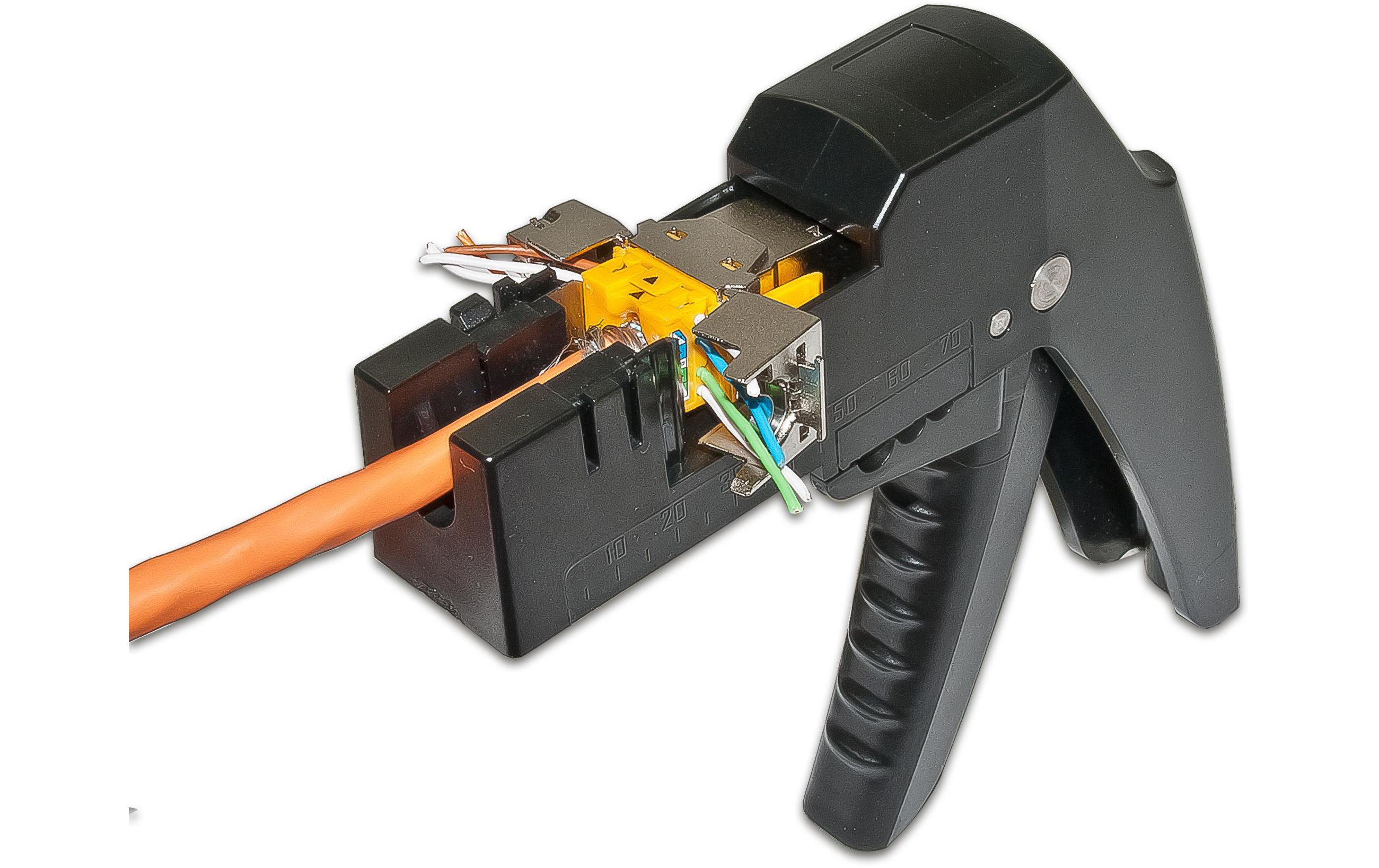 Montagewerkzeug Keystone für die VerkabelungWerkzeug um Keystone Module zu verkabeln