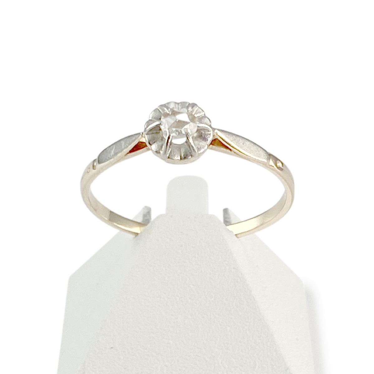 Bague d'occasion or 750 2 tons diamant