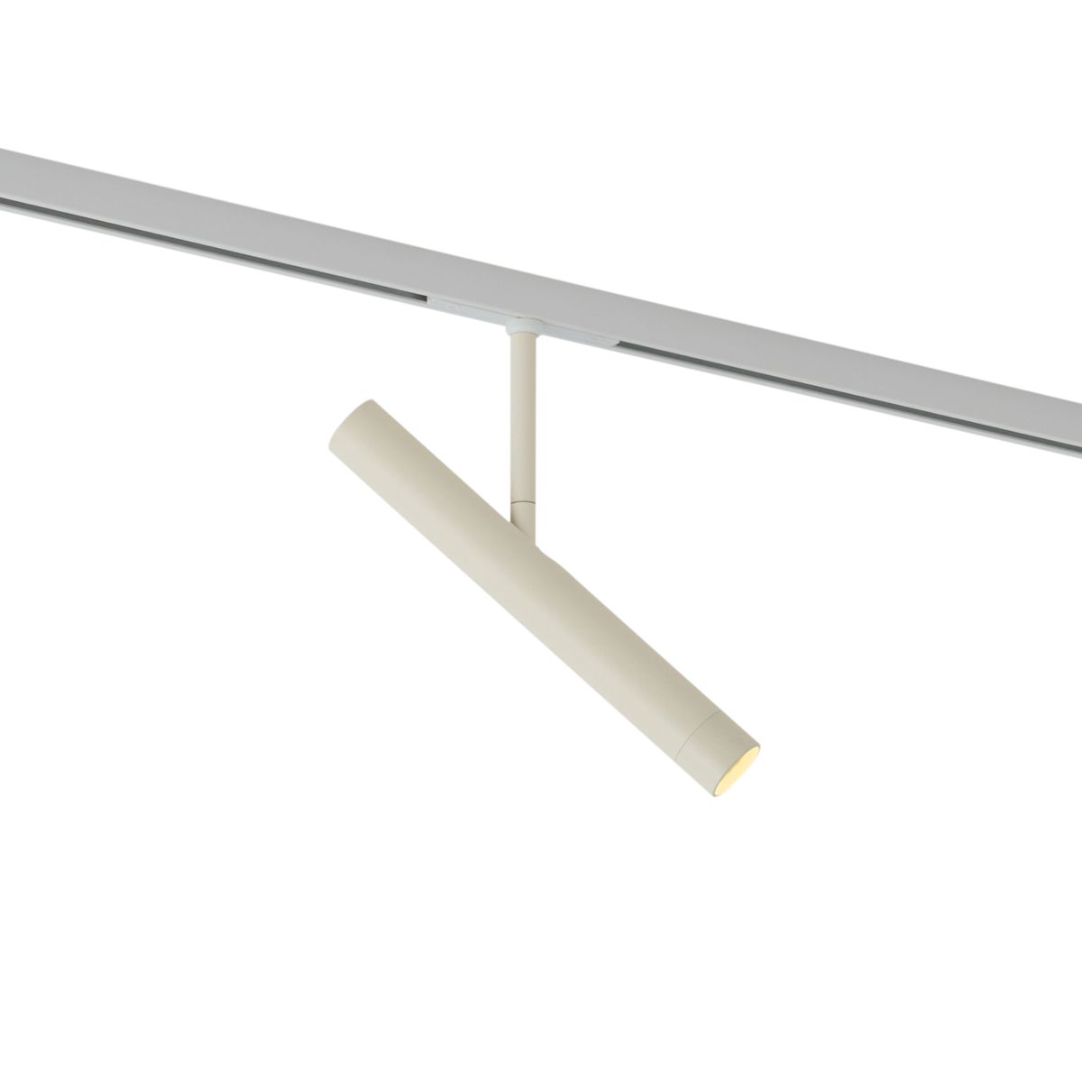 Moderne spot beige met wit voor railsysteem 1-fase - Slimline Avery