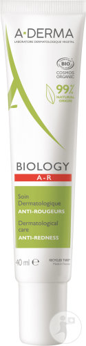 A-Derma Biology A-R Soin Dermatologique Anti-Rougeurs Bio Peaux À Tendance Couperosique 40ml