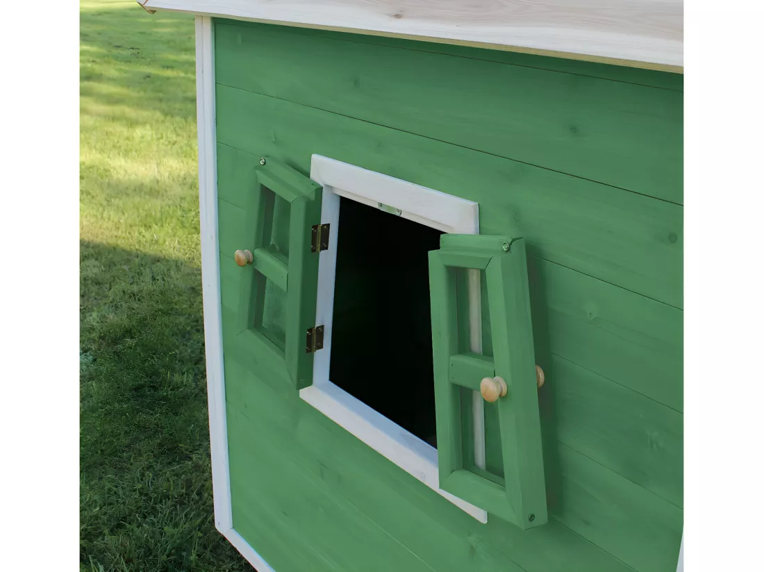 Maisonnette en bois pour enfants Fantasia 100 Vert - Exit Toys