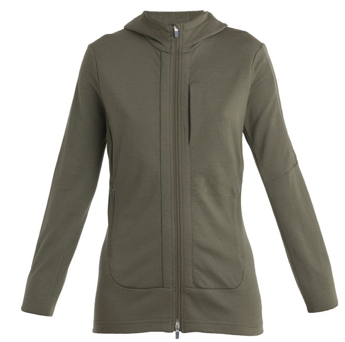 Quantum III LS Zip Hood Women uldtrøje