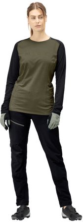 FJØRÅ  EQUALISER Damen-Langarmshirt  olive night  L