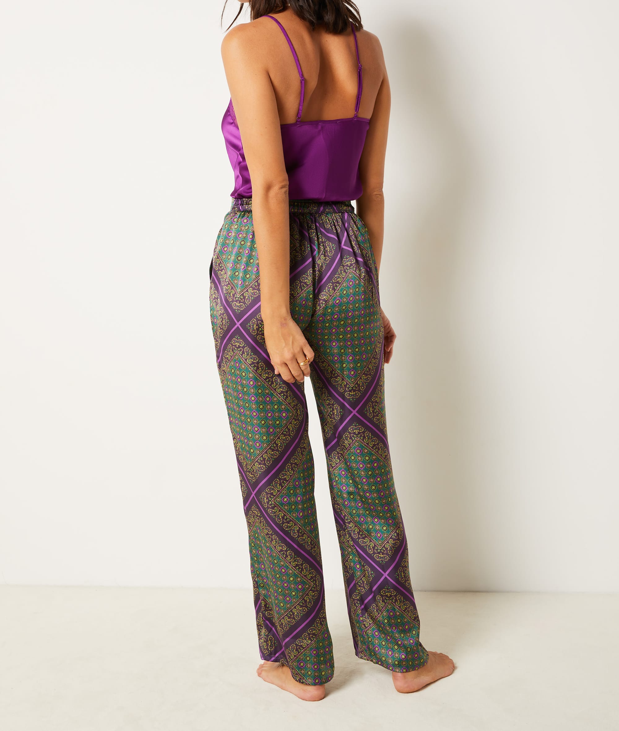 Pantalon de pyjama satiné