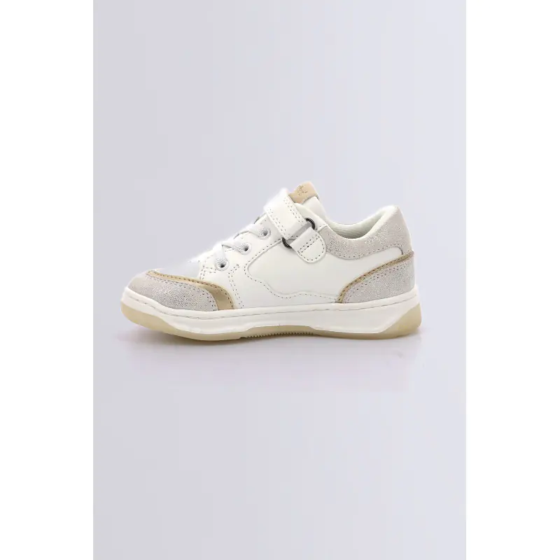 Kouic Blanc argent or BASKETS BASSES Synthétique Fille