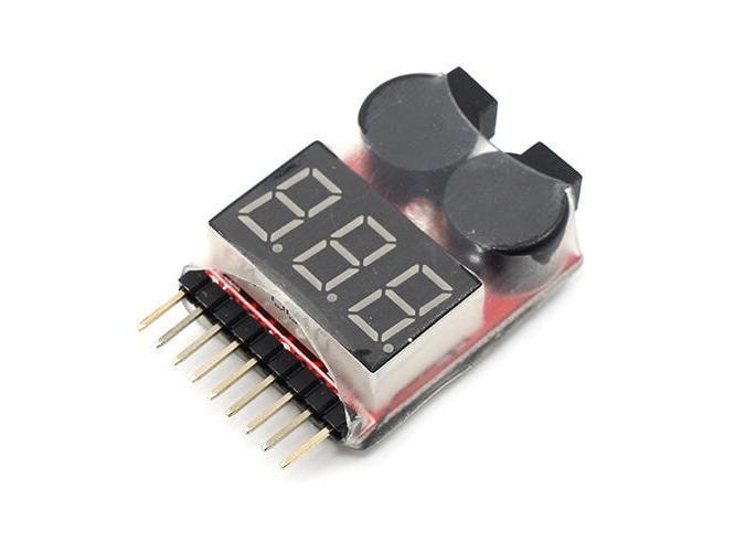 Yeah Racing Akkutester LiPo 1-8S Für 1S bis 8S LiPo/LiIon/LiMn/LiFe-Akkus