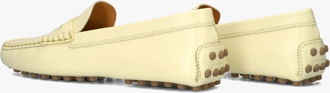 butter yellow tod's mocassins gommino 22l baffo metallo