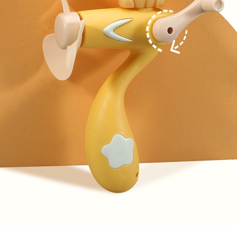 Miumi - Animal Plastic Hand Crank Fan (verschillende ontwerpen)