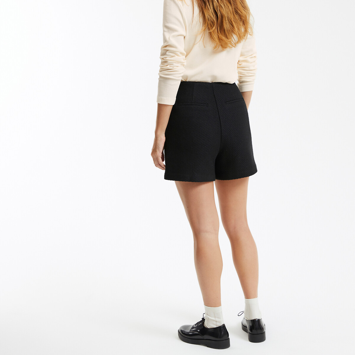 COLEÇÕES LA REDOUTE<br>Short em tweed