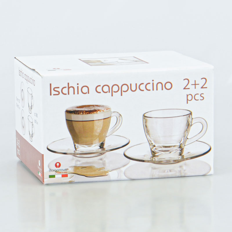 Lot de 2 tasses et 2 sous-tasses