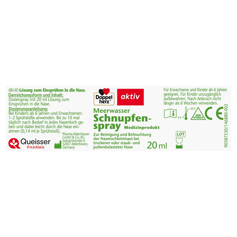 Doppelherz® Meerwasser Schnupfenspray