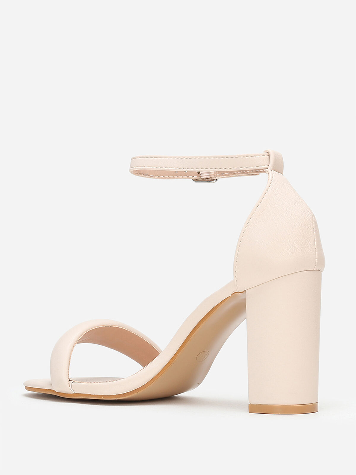 Sandales à bride arrondie- Beige