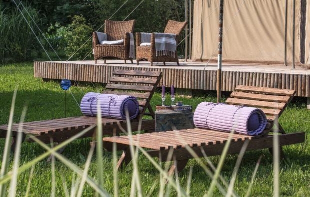 Glamping - Lodge Tent Übernachtung in Mirano bei Venedig als Geschenk