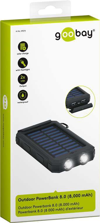 Goobay Outdoor Powerbank 8.0 (8.000 mAh)