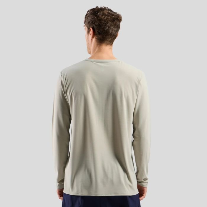 Odlo Herre Trøjer Crew Neck Zeroweight LS Tee Grå