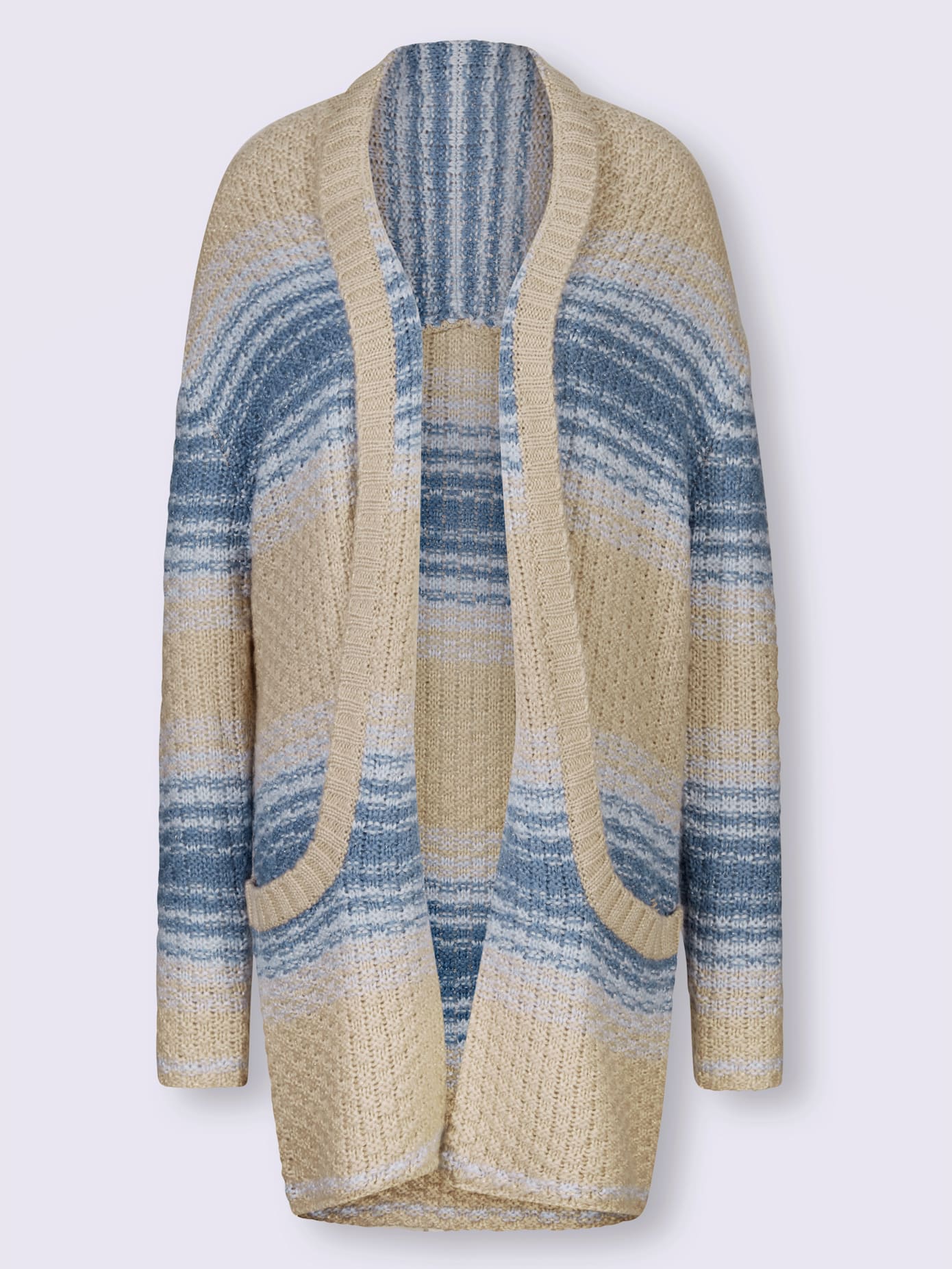 Veste en tricot longueur affinante