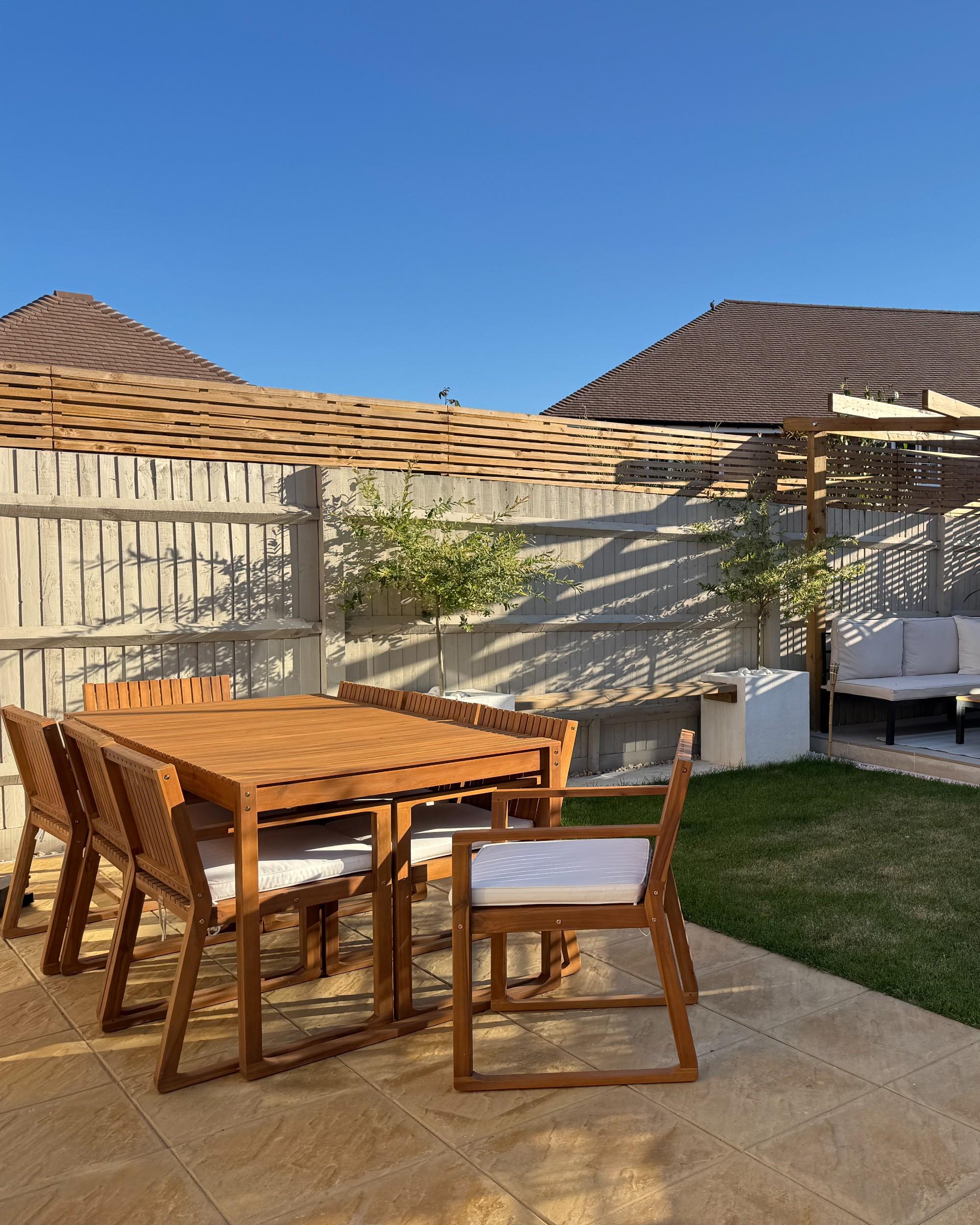 Tuin eettafel VALLESE 180 cm 90 cm Acaciahout Bruin