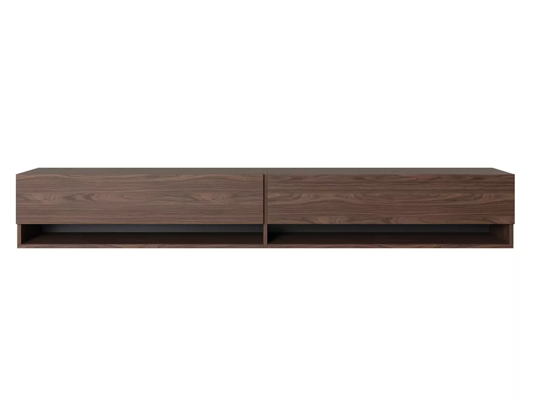 Meuble TV 200 cm - Noyer - MIRRGO