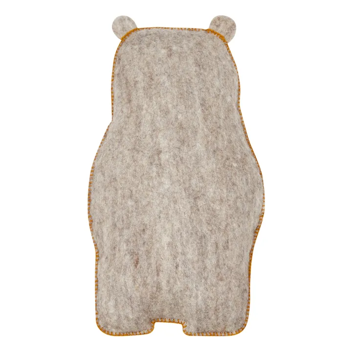 Muskhane Coussin Pasu Grizzly en feutre | Gris clair