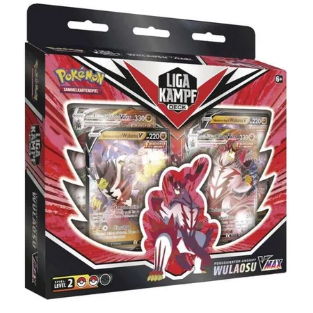 Pokemon Liga-Kampfdecks Fließender- oder Fokussierter Angriff-Wulaosu-VMAX, 1 Packung, 2-fach sortiert