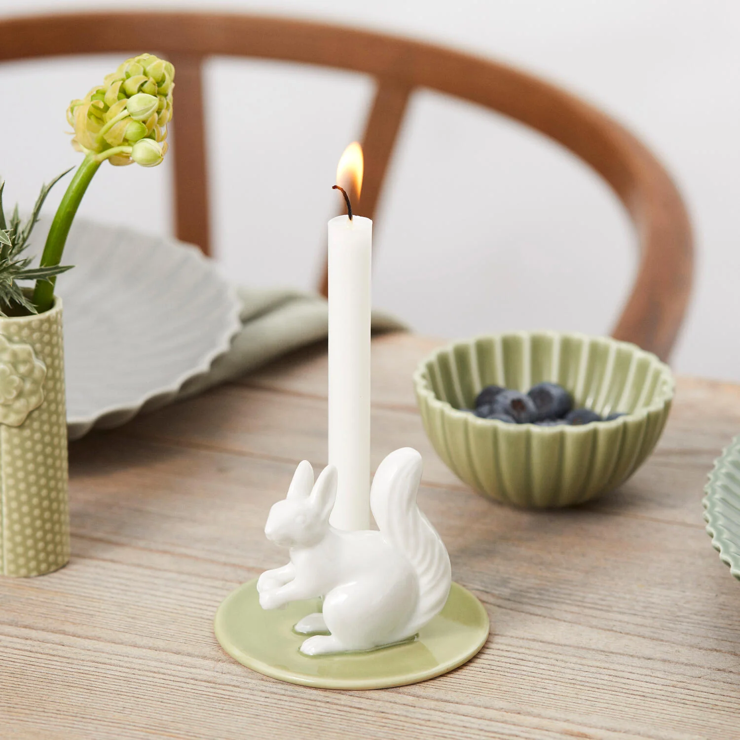 Dottir  Sweet Stories Squirrel lysestage - Wasabi
