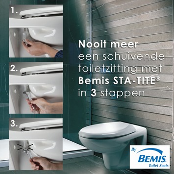 Bemis WC bril Chicago Wit Hout met Metalen Softclose
