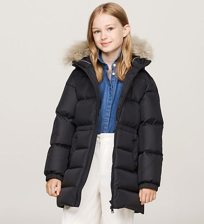 Tommy Hilfiger Dunfrakke - Sort