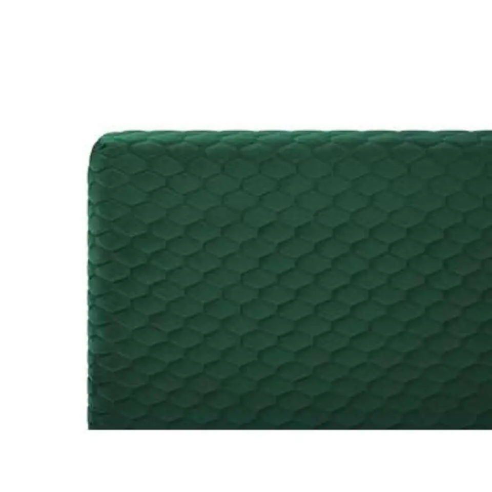 BAYONNE - Tweepersoonsbed - Groen - 160 x 200 cm - Fluweel