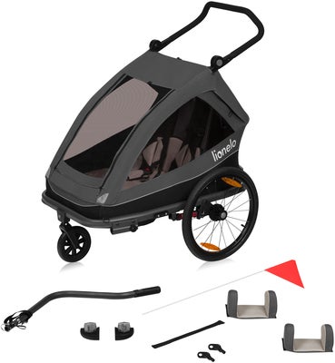 Lionelo Cama Sykkelvogn, Grey Graphite